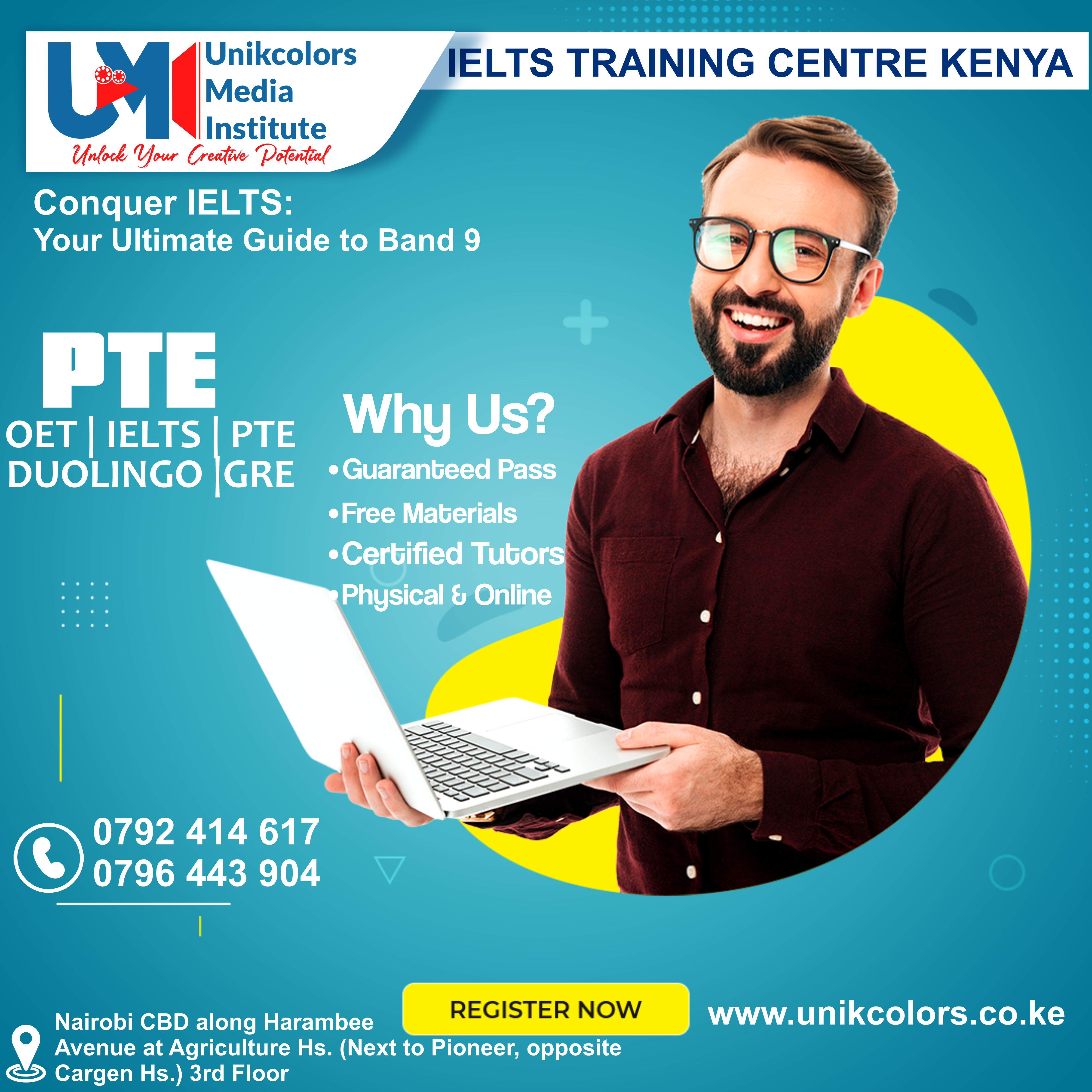 IELTS TRAINING CENTRE KENYA - IELTS PREPARATION | OET | TOEFL | PTE | GRE | DUOLINGO